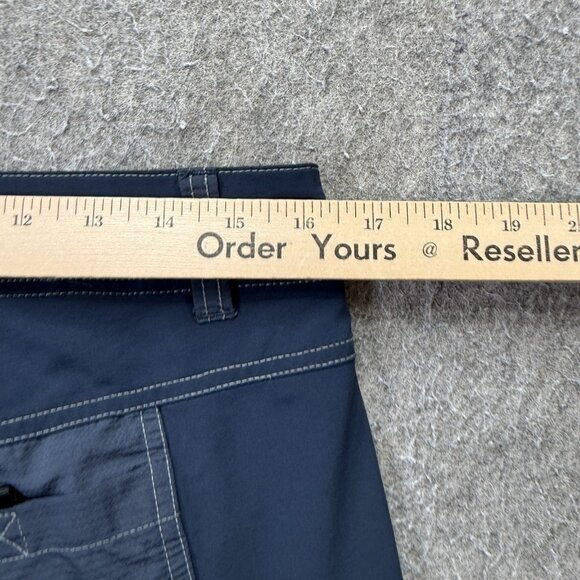 Kuhl Mutiny River Shorts Men 30 Blue Nylon Stretch Zip Cargo 10" 5048 - Picture 11 of 15